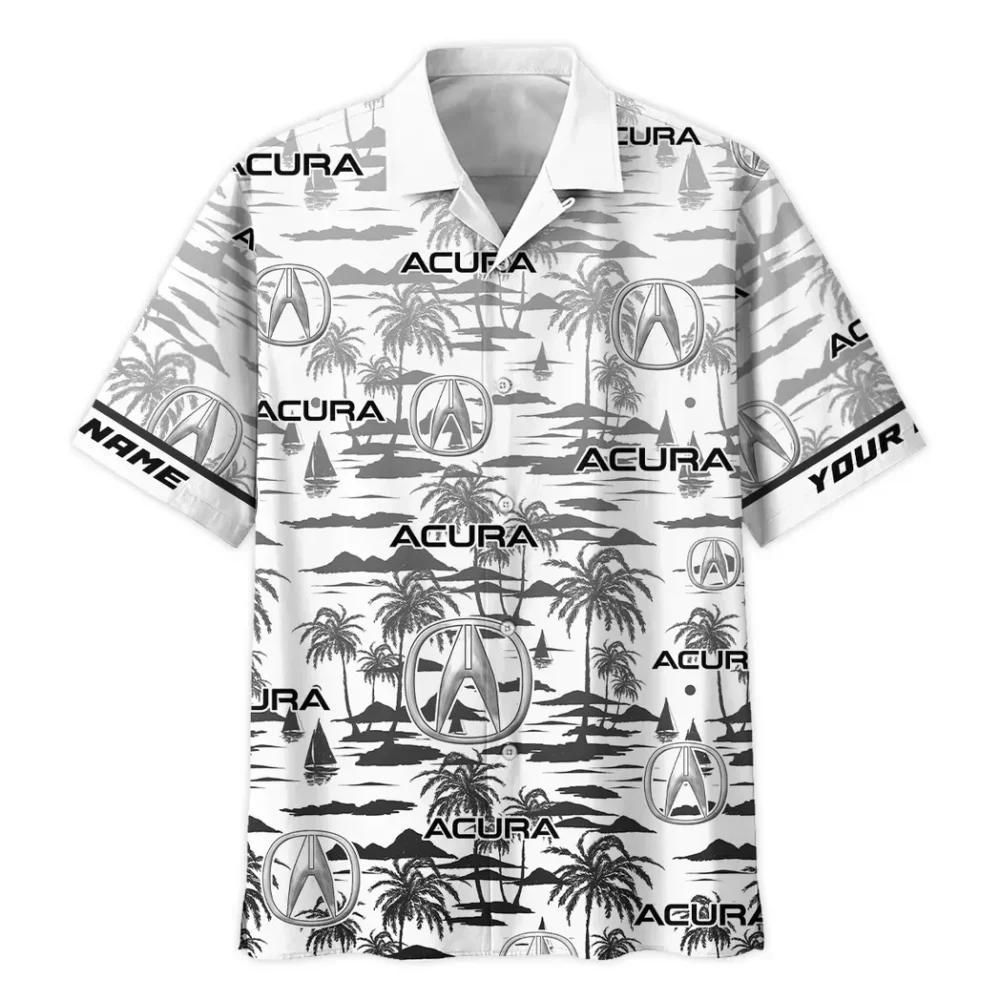 Driving Enthusiasts Hawaiian Shirt Exclusive Logo, Road-Trip Ready Button Shirt CAR205 - Image 3