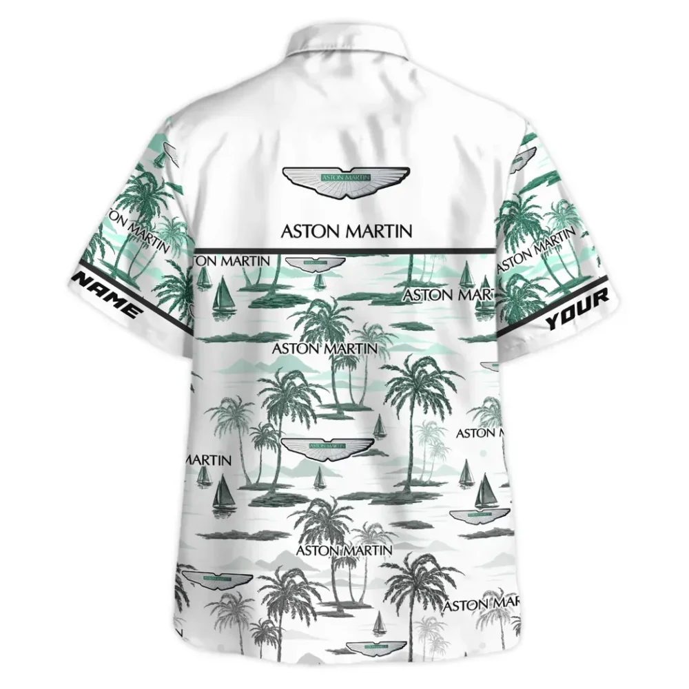 Elegant Grand Tourer Hawaiian Shirt Exclusive Logo, Custom Garage Button Shirt CAR205 - Image 4