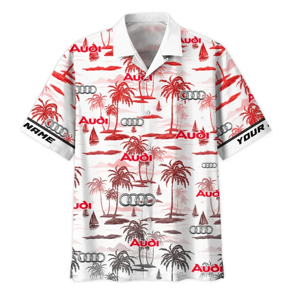High-End Car Hawaiian Shirt Exclusive Logo, Speed Legend Button Shirt CAR205 - Image 3