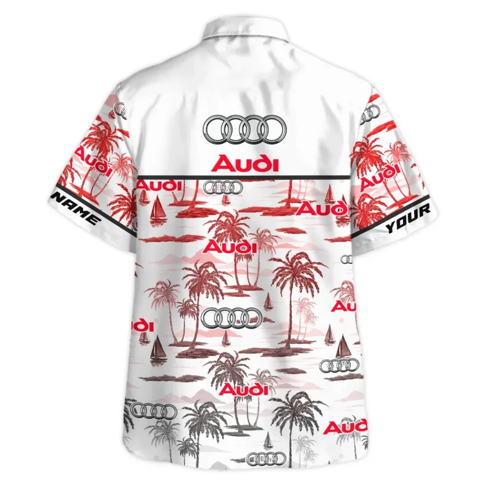 High-End Car Hawaiian Shirt Exclusive Logo, Speed Legend Button Shirt CAR205 - Image 4