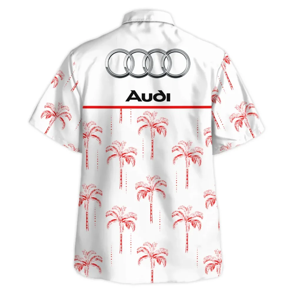 German Car Hawaiian Shirt Exclusive Logo, Summer Garage Button Shirt CAR206 - Image 4