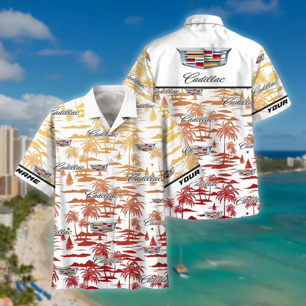 High-End Sedan Hawaiian Shirt Exclusive Logo, Retro Driver Button Shirt CAR205 - Image 2