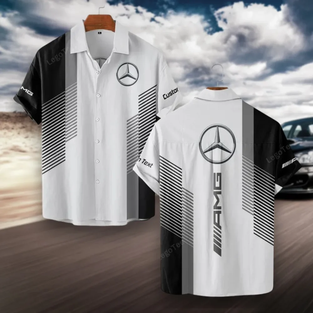 Speed Motion Hawaiian Shirt Exclusive Logo, Street-Ready Button Shirt CAR107