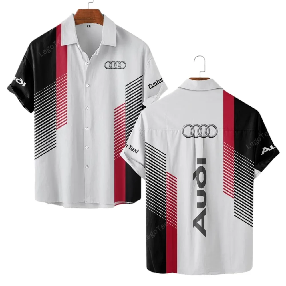 German Car Hawaiian Shirt Exclusive Logo, Bold Driver Button Shirt CAR107 - Image 2