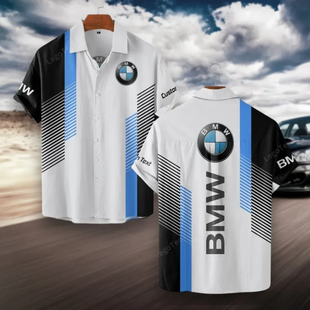 Premium Sedan Hawaiian Shirt Exclusive Logo, Road-Trip Ready Button Shirt CAR107