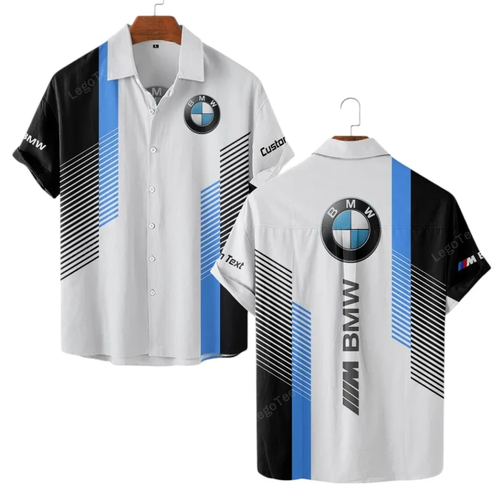 Racing Edition Car Hawaiian Shirt Exclusive Logo, Hot Rod Button Shirt CAR107 - Image 2