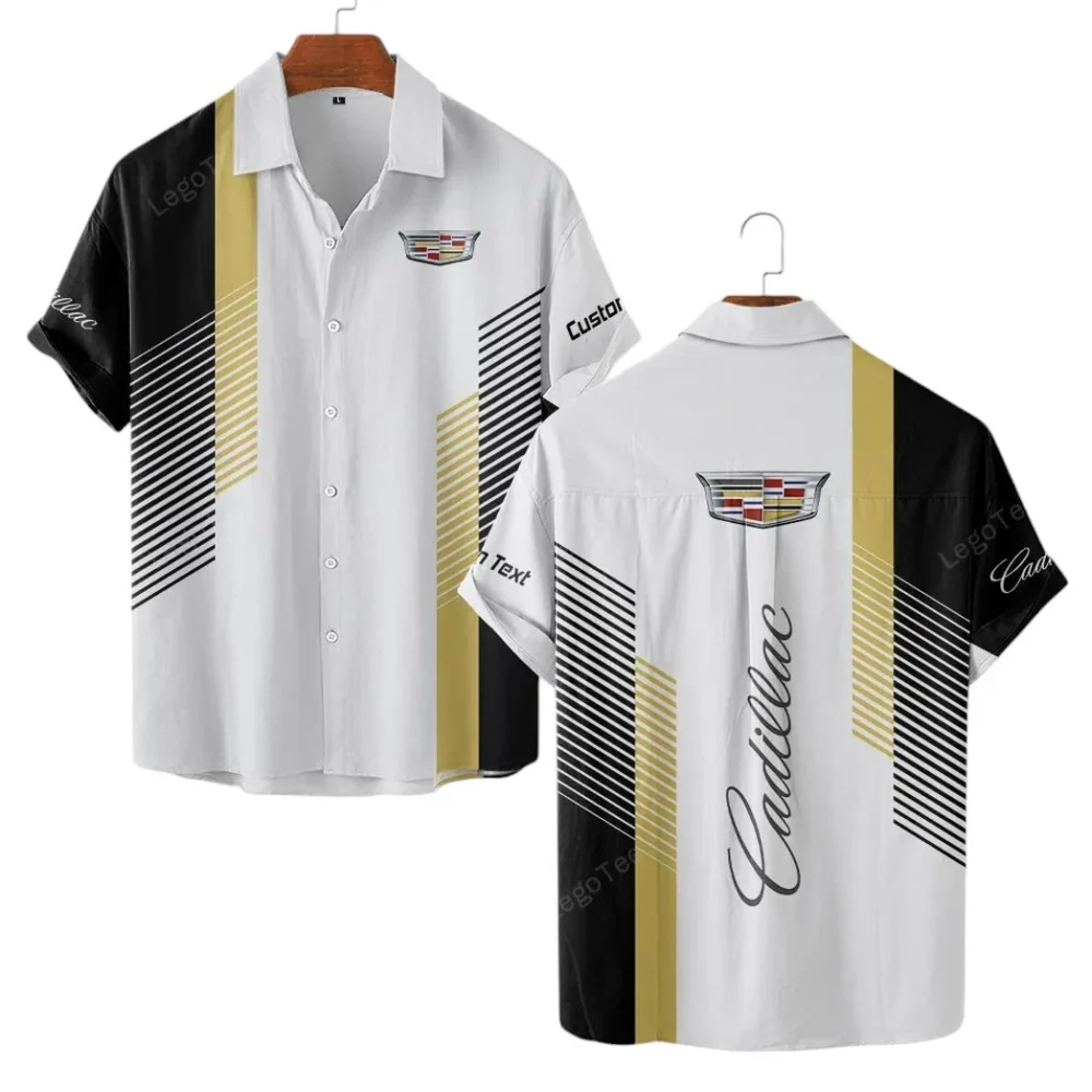 Elegant Touring Car Hawaiian Shirt Exclusive Logo, Gearhead Style Button Shirt CAR107 - Image 2
