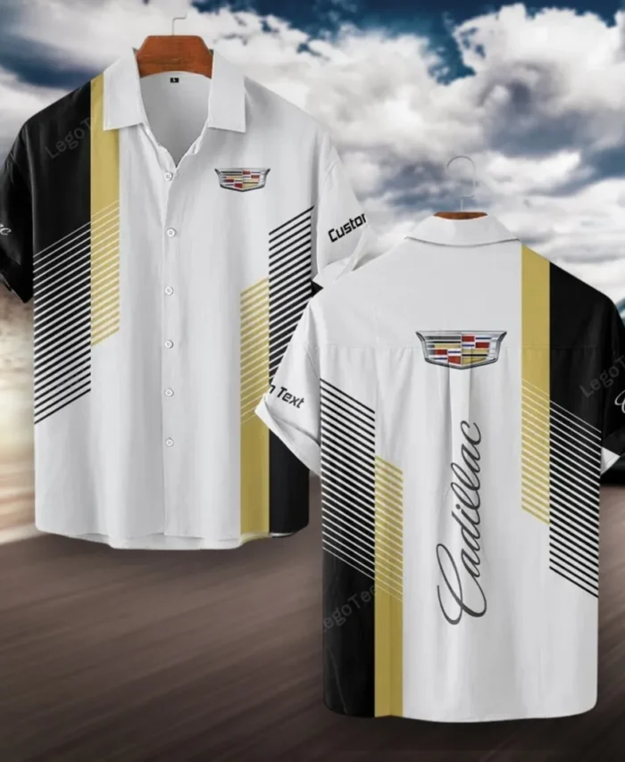 Elegant Touring Car Hawaiian Shirt Exclusive Logo, Gearhead Style Button Shirt CAR107