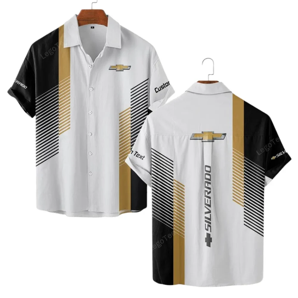 Heavy-Duty Truck Hawaiian Shirt Exclusive Logo, Bold Driver Button Shirt CAR107 - Image 2