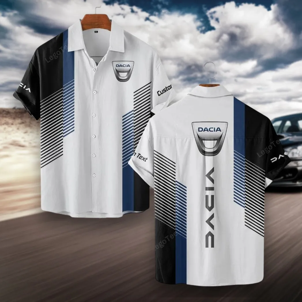 Duraforce Motors Hawaiian Shirt Exclusive Logo, Street-Ready Button Shirt CAR107