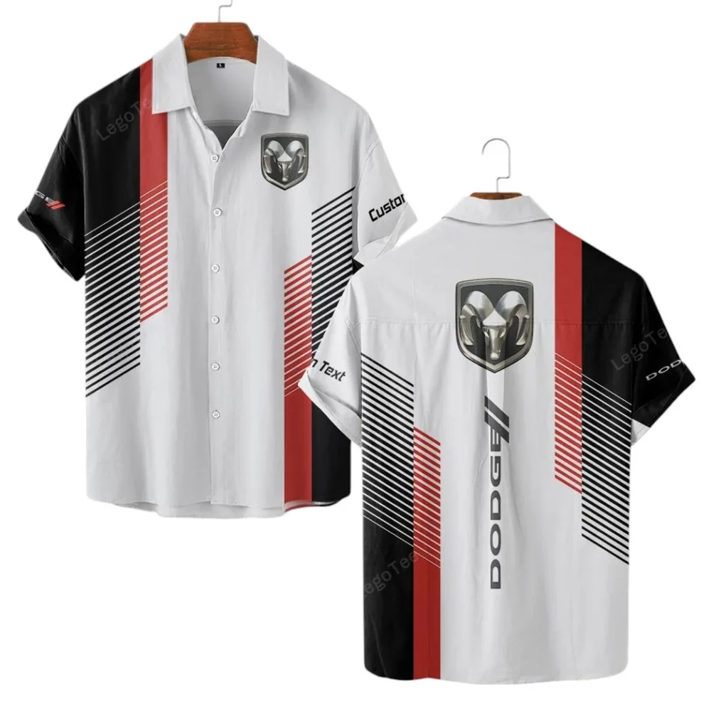 Drag Racing Vehicle Hawaiian Shirt Exclusive Logo, Rider's Paradise Button Shirt CAR107 - Image 2