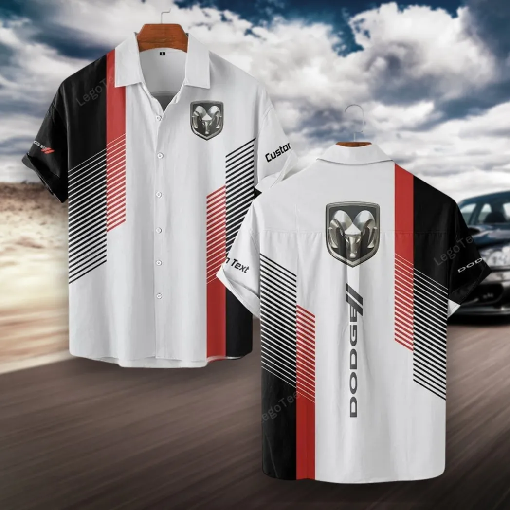 Drag Racing Vehicle Hawaiian Shirt Exclusive Logo, Rider's Paradise Button Shirt CAR107