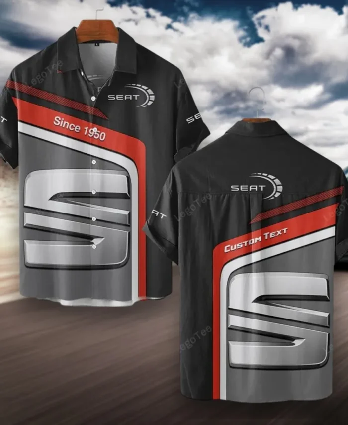 Eco-Friendly Ride Hawaiian Shirt Exclusive Logo, Street Racer Button Shirt CAR111