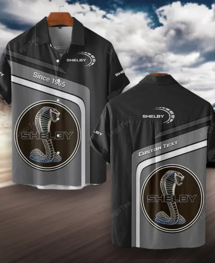 Iconic Pony Car Hawaiian Shirt Exclusive Logo, Retro Driver Button Shirt CAR111