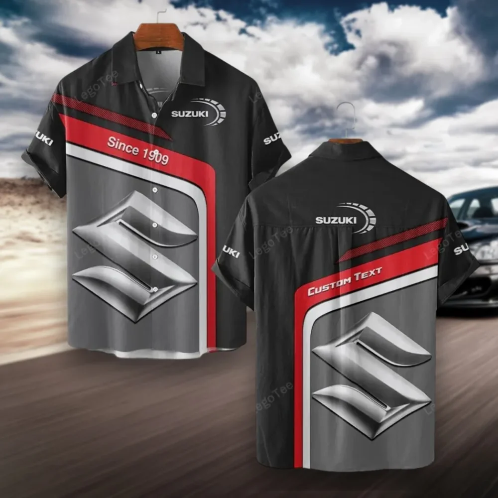 Speed Demon Hawaiian Shirt Exclusive Logo, Bold Driver Button Shirt CAR111
