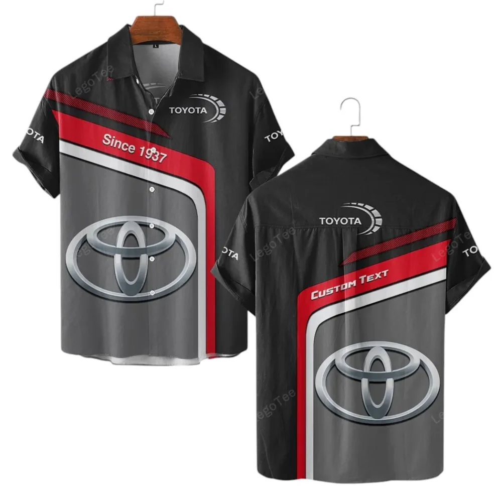 Global Auto Hawaiian Shirt Exclusive Logo, Engine Lover Button Shirt CAR111 - Image 2