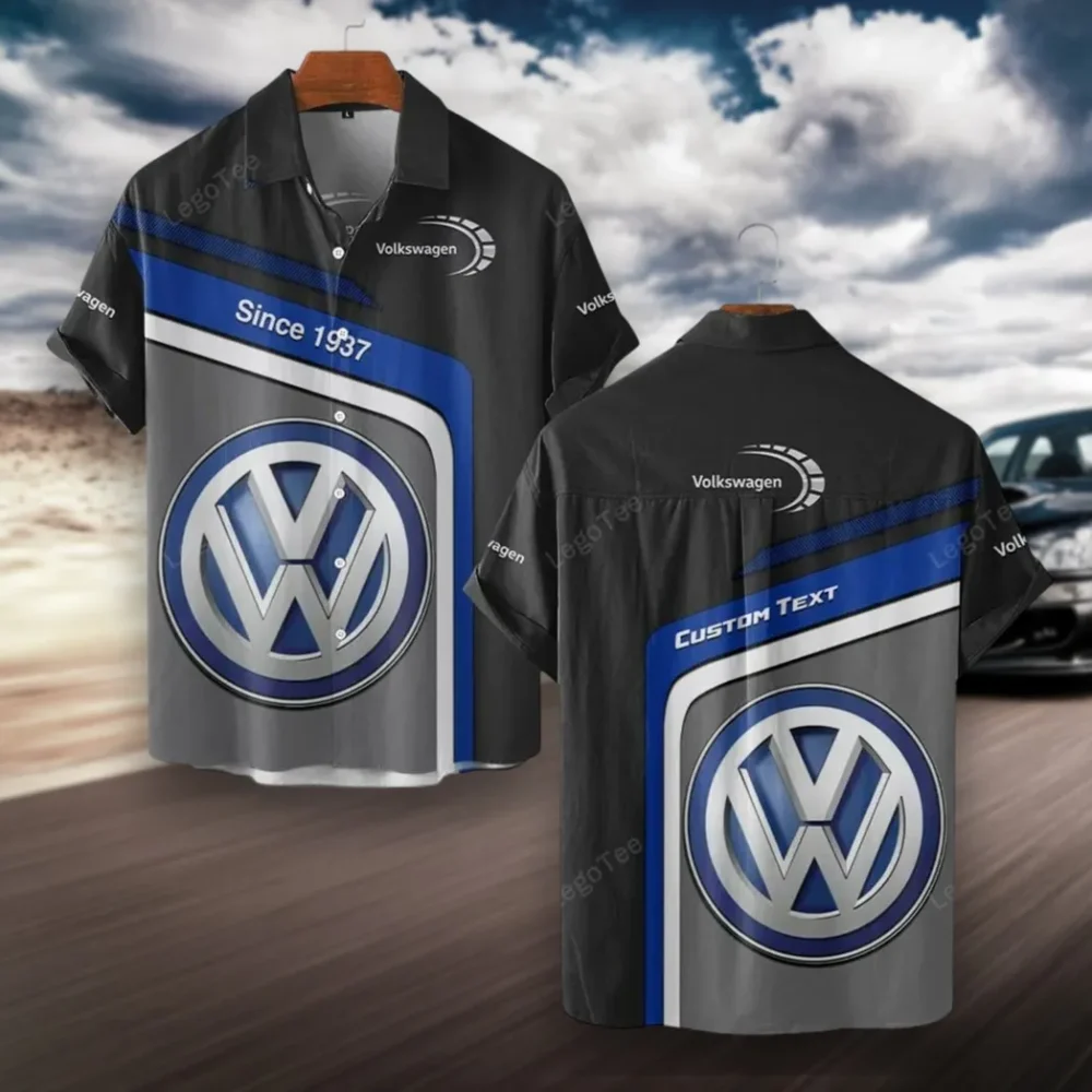 Sedan Vehicle Hawaiian Shirt Exclusive Logo, Garage Life Button Shirt CAR111