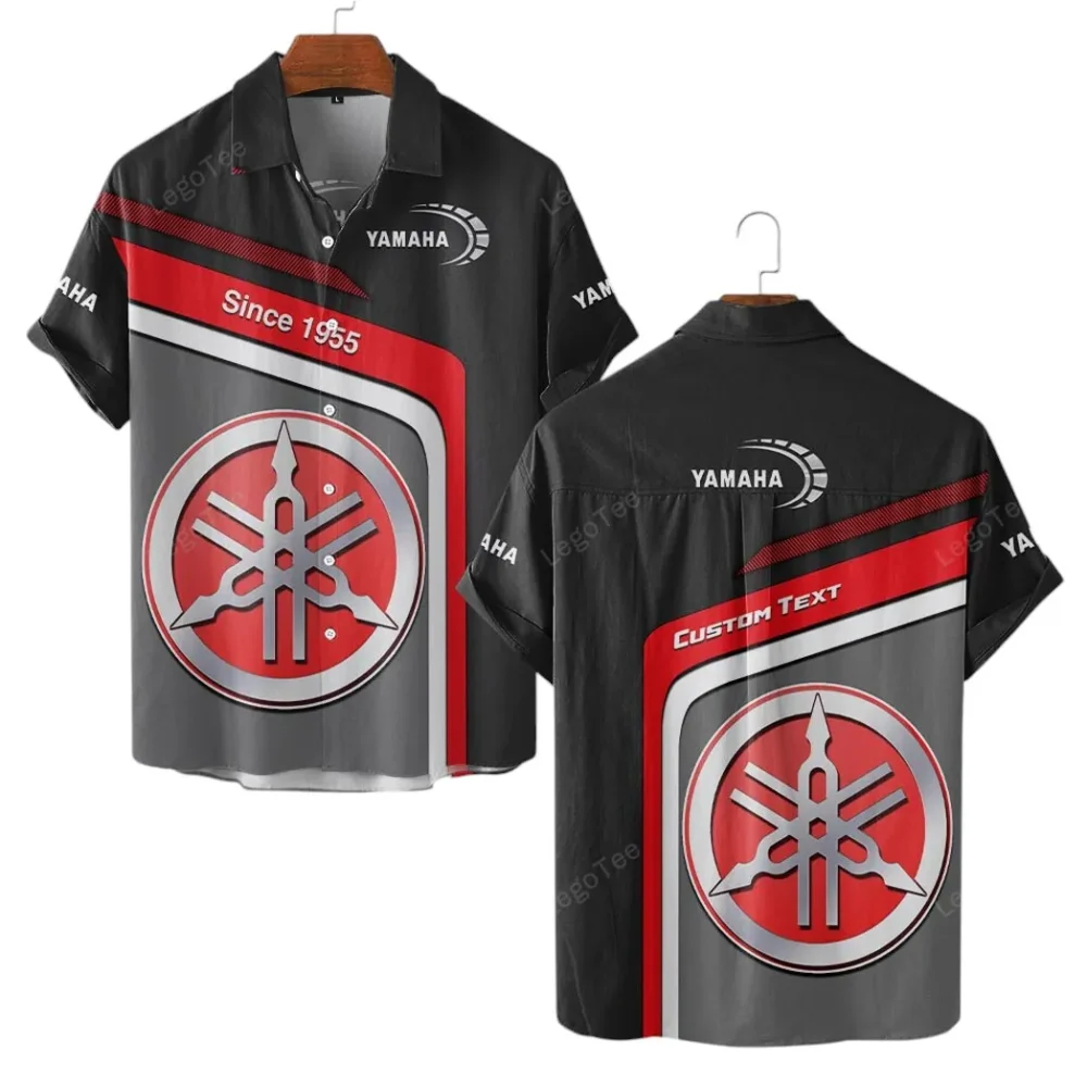 Touring Motorcycle Hawaiian Shirt Exclusive Logo, Road-Trip Ready Button Shirt CAR111 - Image 2
