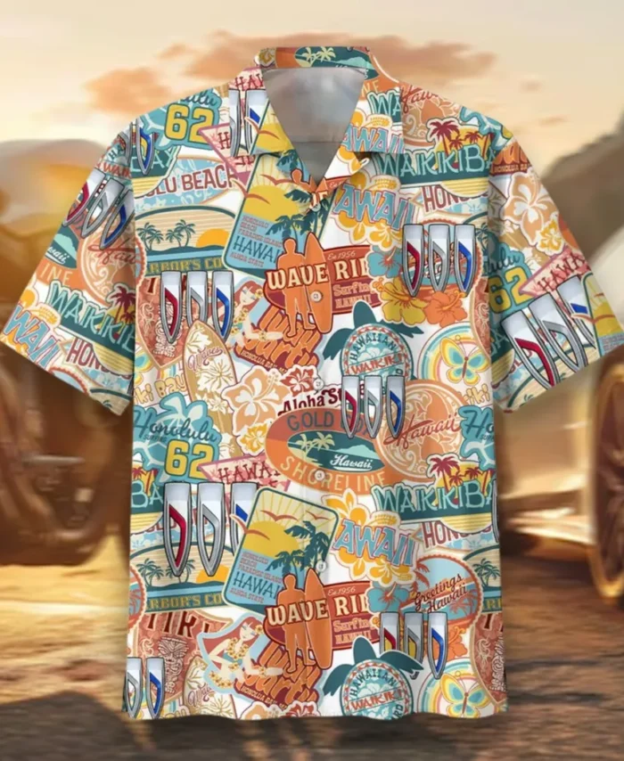 Crossover Vehicle Hawaiian Shirt Exclusive Logo, Bold Driver Button Shirt CAR202