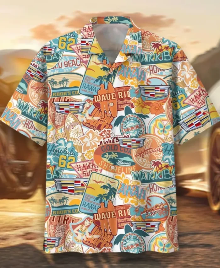 Executive Car Hawaiian Shirt Exclusive Logo, Street-Ready Button Shirt CAR202