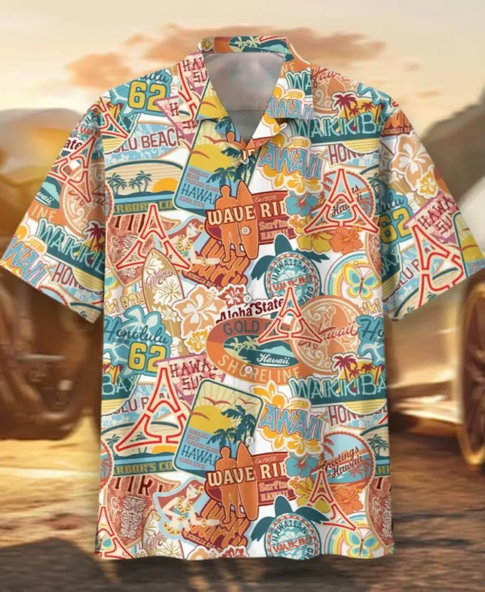 Street Machine Hawaiian Shirt Exclusive Logo, Custom Ride Button Shirt CAR202
