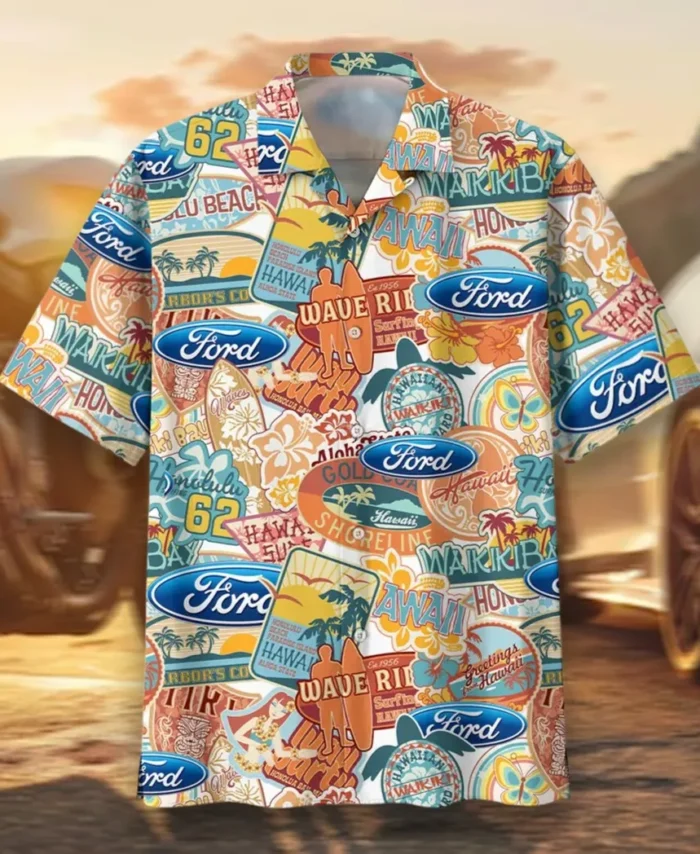 Pickup Legend Hawaiian Shirt Exclusive Logo, Rider's Paradise Button Shirt CAR202