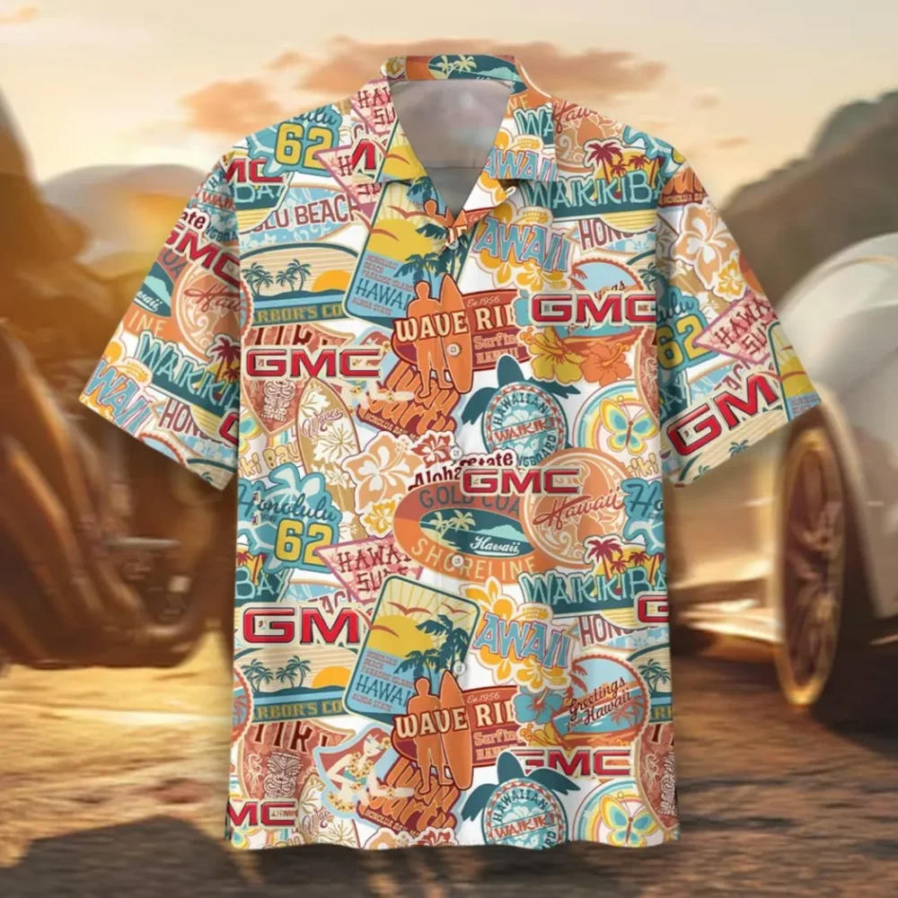 Strong Utility Vehicle Hawaiian Shirt Exclusive Logo, Bold Driver Button Shirt CAR202