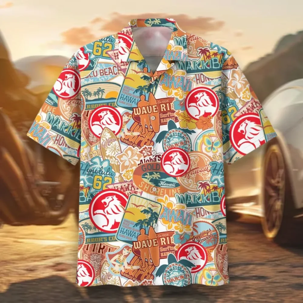 Utility Vehicle Hawaiian Shirt Exclusive Logo, Motor Culture Button Shirt CAR202