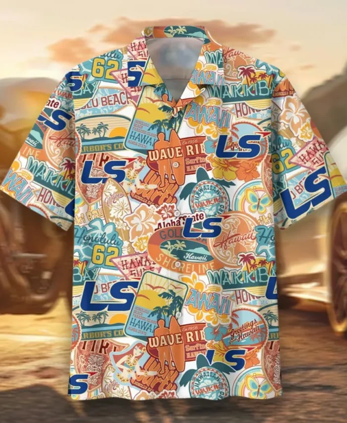 Utility Tractor Hawaiian Shirt Exclusive Logo, Motor Culture Button Shirt CAR202