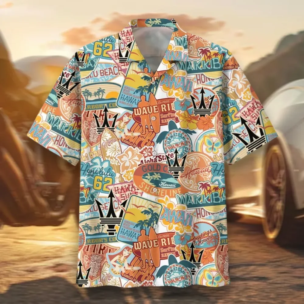 Premium Sports Sedan Hawaiian Shirt Exclusive Logo, Road Life Button Shirt CAR202