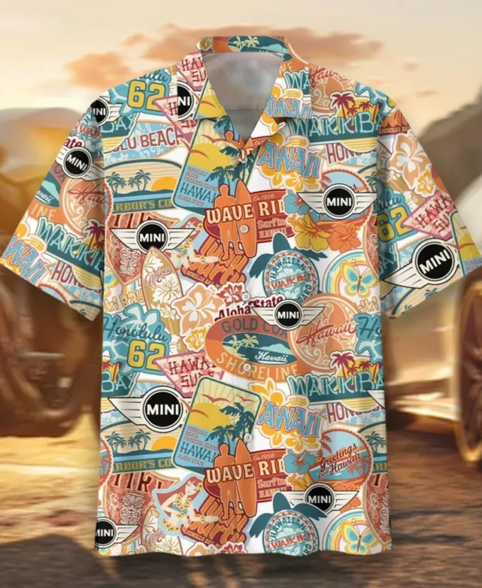 Car Retro Ride Hawaiian Shirt Exclusive Logo, Retro Driver Button Shirt CAR202