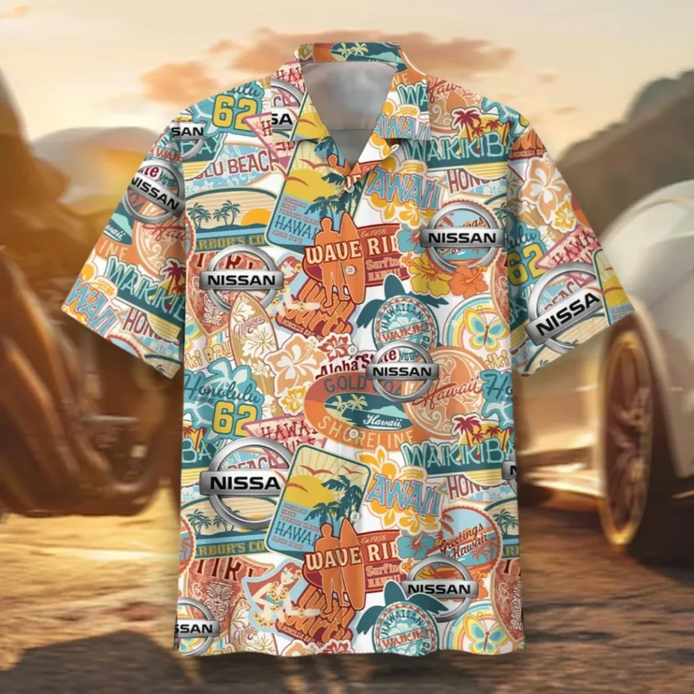 4x4 SUV Hawaiian Shirt Exclusive Logo, Retro Driver Button Shirt CAR202