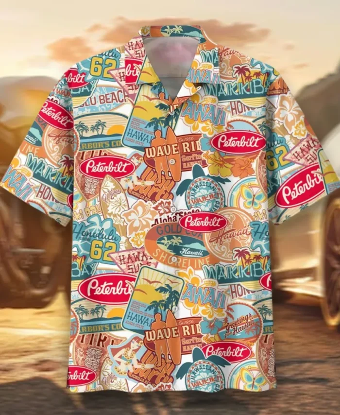 Commercial Lorry Hawaiian Shirt Exclusive Logo, Engine Lover Button Shirt CAR202