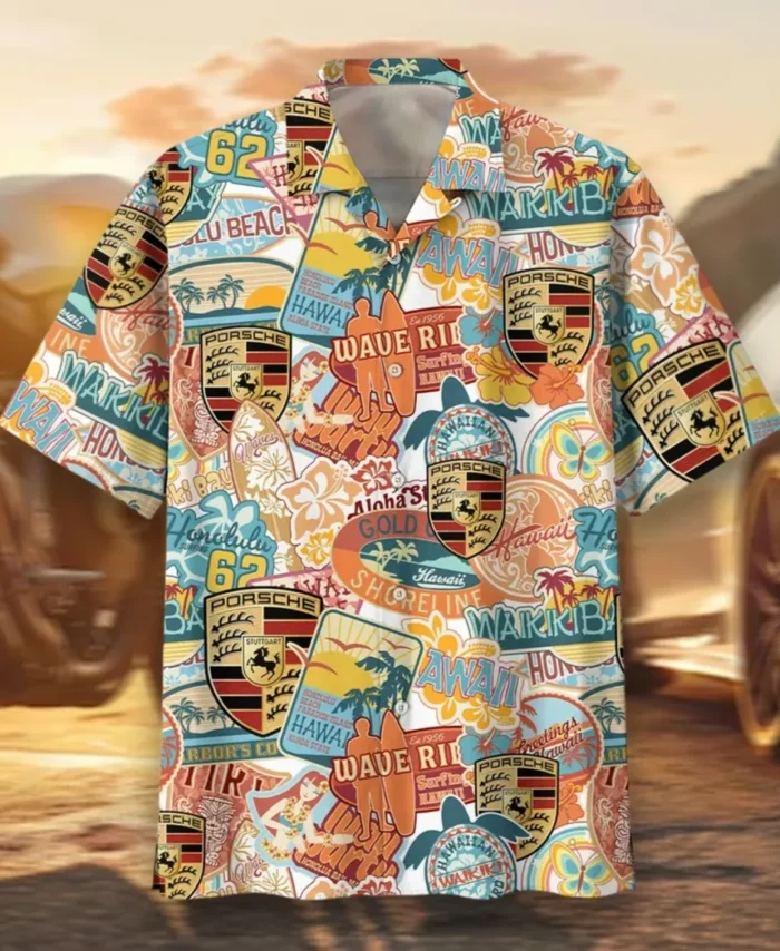 Track Day Machine Hawaiian Shirt Exclusive Logo, Engine Lover Button Shirt CAR202