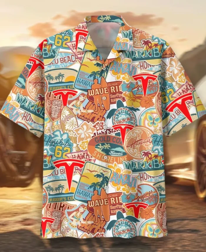 Clean Energy Ride Hawaiian Shirt Exclusive Logo, Summer Garage Button Shirt CAR202