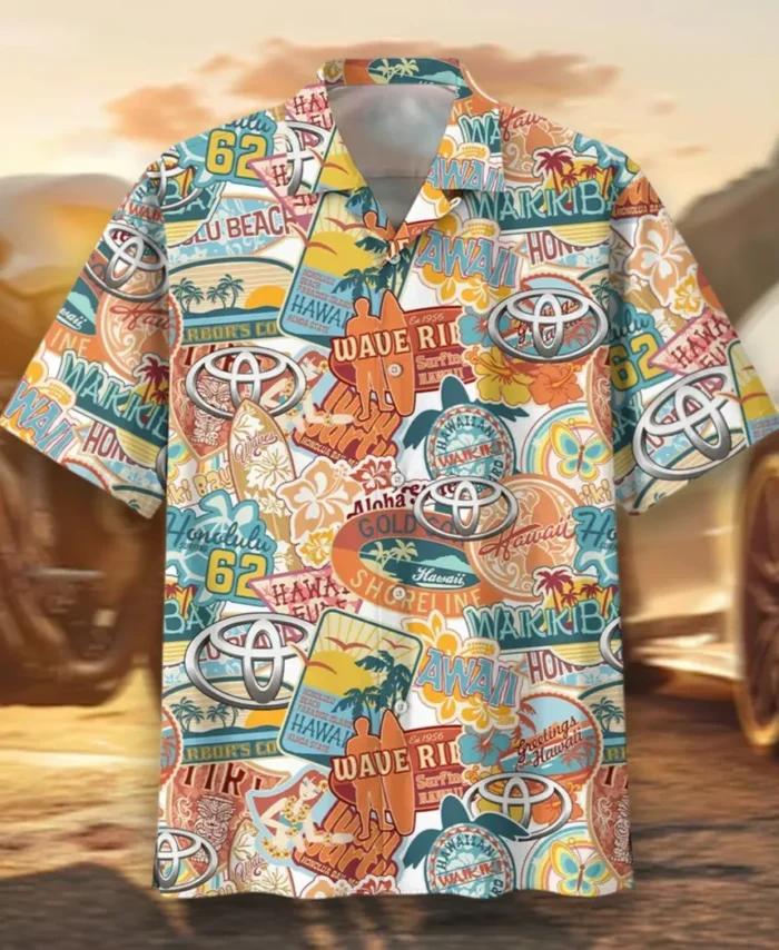 Off-Road SUV Hawaiian Shirt Exclusive Logo, Hot Rod Button Shirt CAR202
