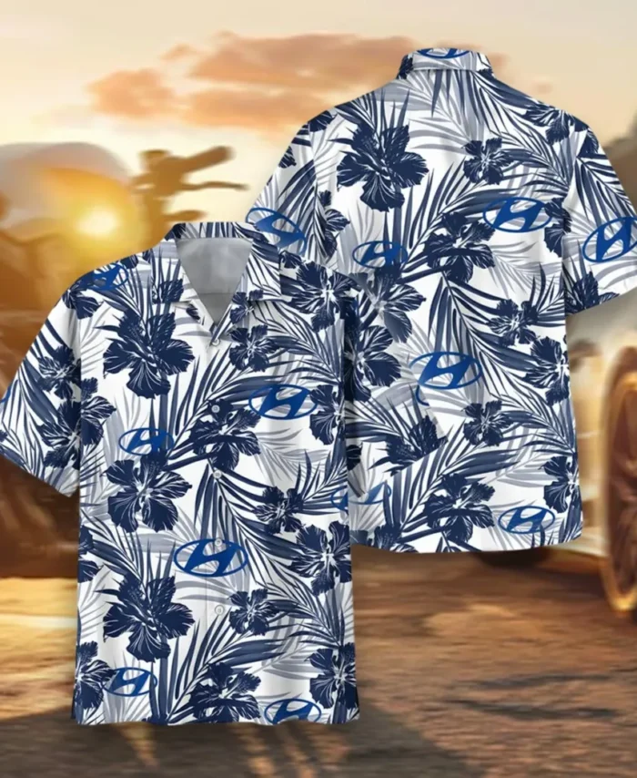 Mid-Size Vehicle Hawaiian Shirt Exclusive Logo, Road-Trip Ready Button Shirt CAR203