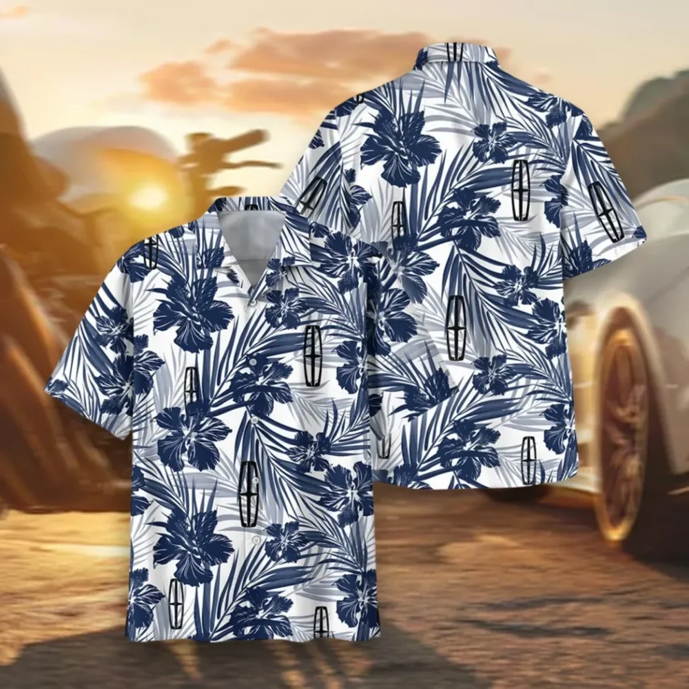 Upscale Vehicle Hawaiian Shirt Exclusive Logo, Auto Fan Button Shirt CAR203