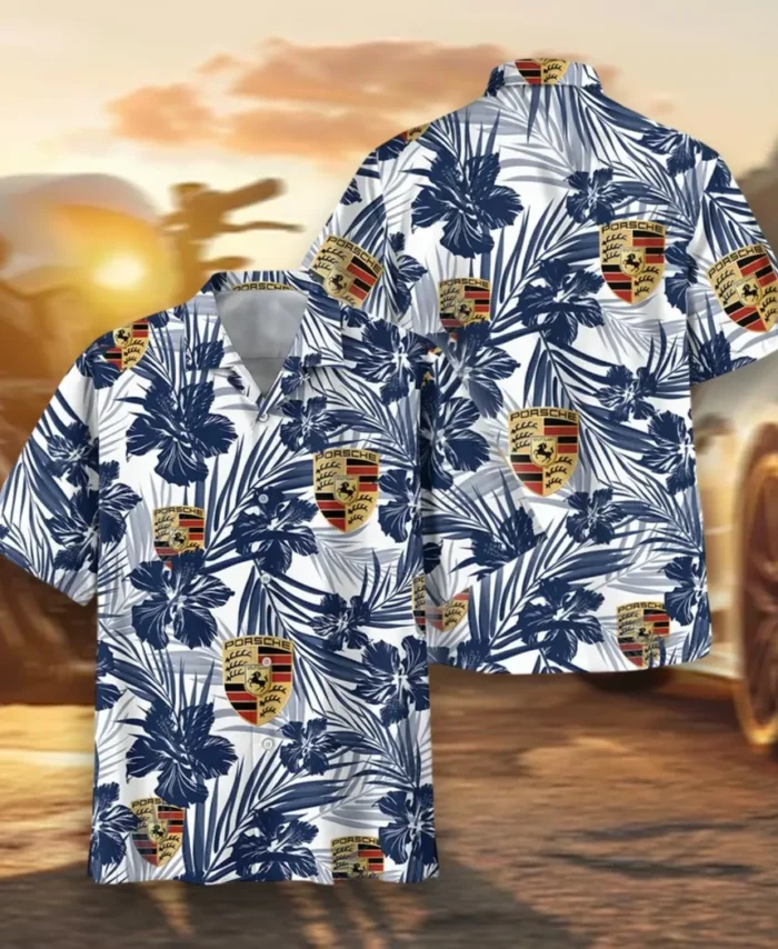 High-Speed Roadster Hawaiian Shirt Exclusive Logo, Bold Driver Button Shirt CAR203