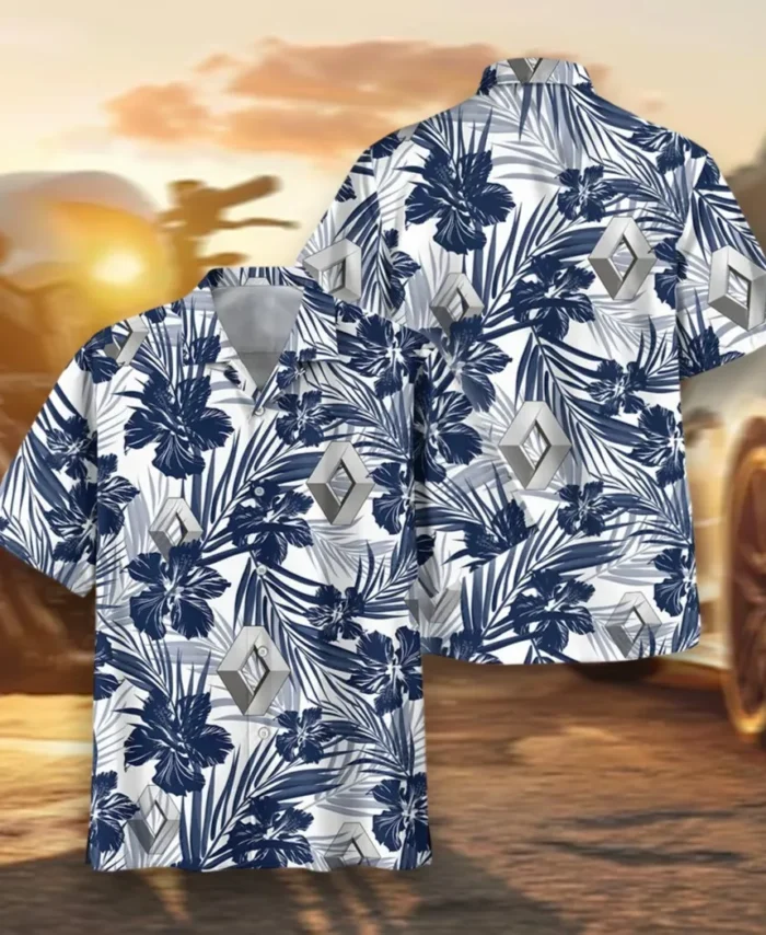 French Car Hawaiian Shirt Exclusive Logo, Highway Cruise Button Shirt CAR203
