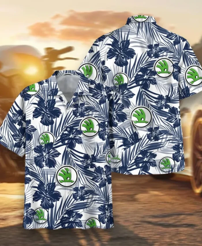 Practical Hatchback Hawaiian Shirt Exclusive Logo, Retro Driver Button Shirt CAR203