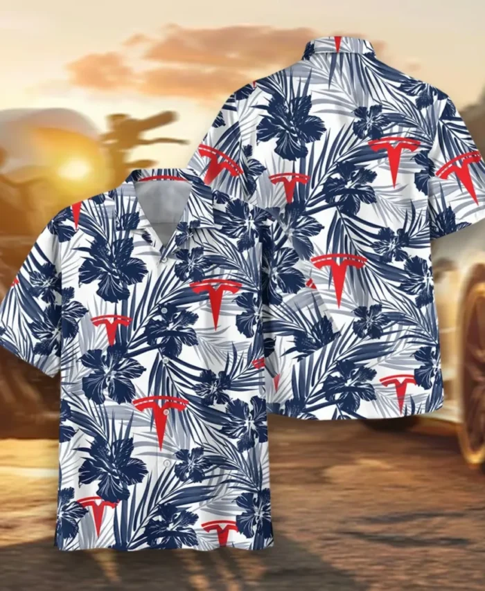 Smart EV Hawaiian Shirt Exclusive Logo, Open Road Button Shirt CAR203