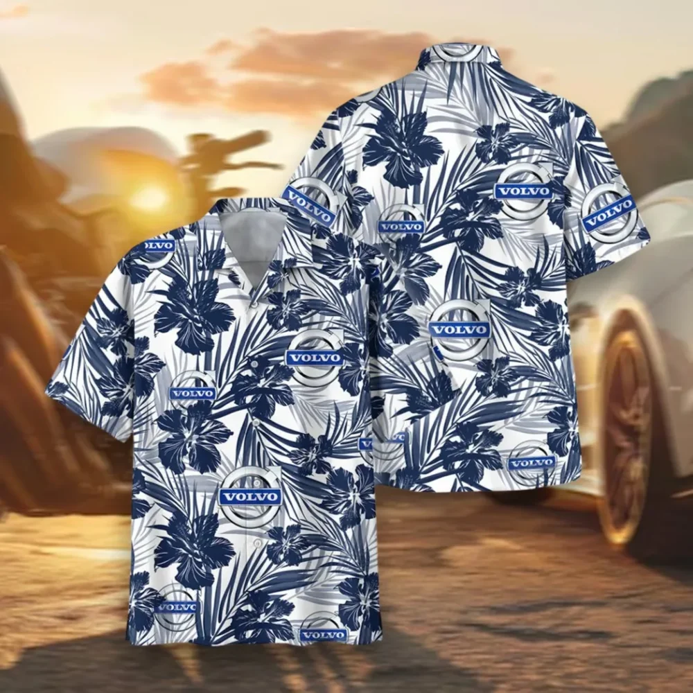 Auto Hawaiian Shirt Exclusive Logo, Drift-Ready Button Shirt CAR203
