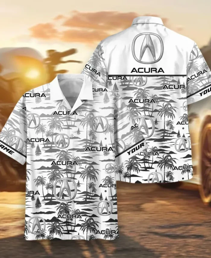 Driving Enthusiasts Hawaiian Shirt Exclusive Logo, Road-Trip Ready Button Shirt CAR205