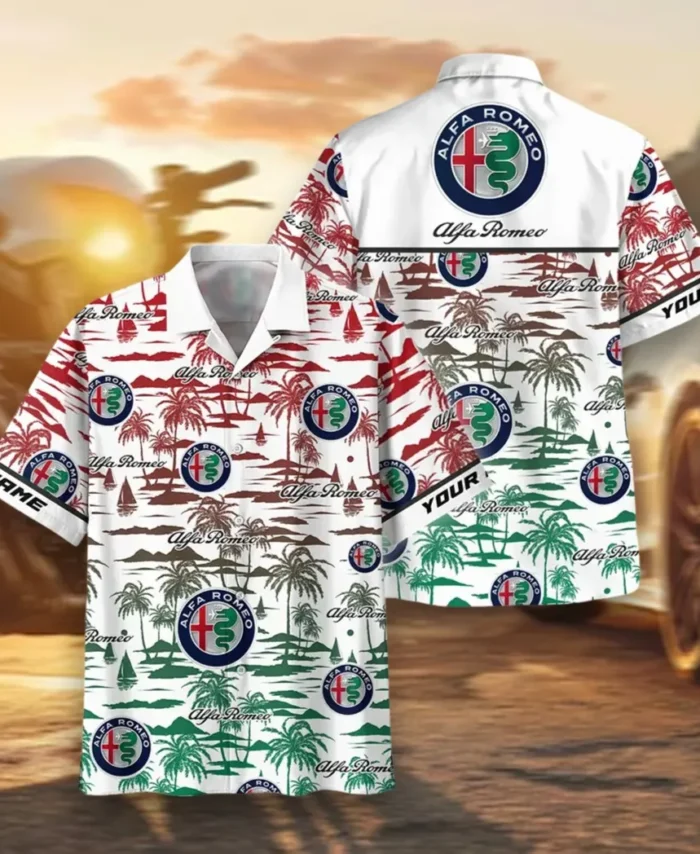 Racing Heritage Hawaiian Shirt Exclusive Logo, Open Road Button Shirt CAR205