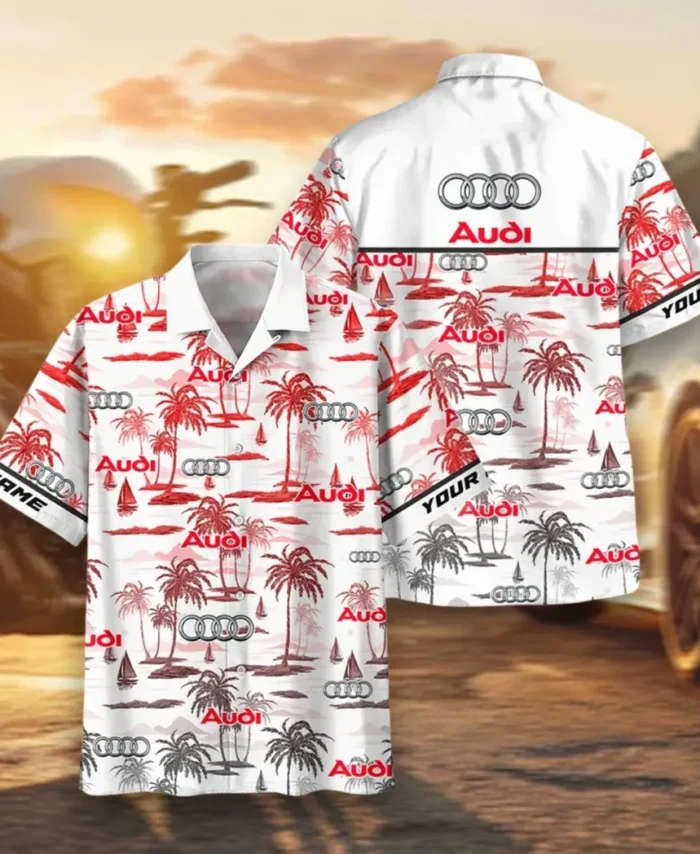 High-End Car Hawaiian Shirt Exclusive Logo, Speed Legend Button Shirt CAR205