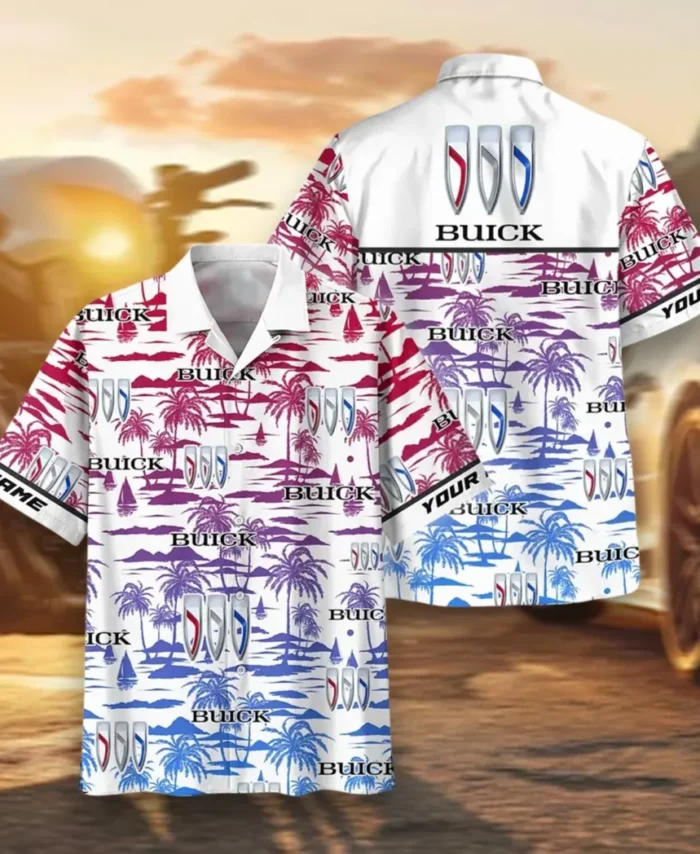 Luxury Car Hawaiian Shirt Exclusive Logo, Rider's Paradise Button Shirt CAR205