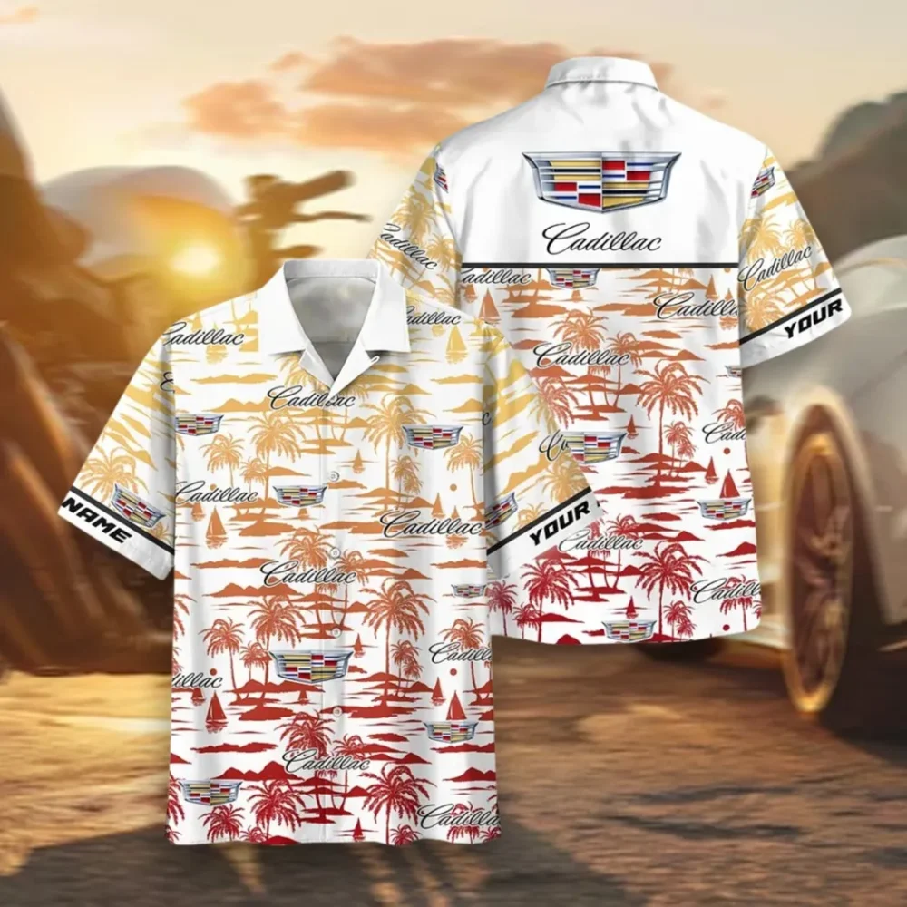High-End Sedan Hawaiian Shirt Exclusive Logo, Retro Driver Button Shirt CAR205