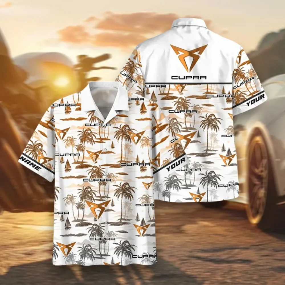 Sporty Urban Vehicle Hawaiian Shirt Exclusive Logo, Street-Ready Button Shirt CAR205