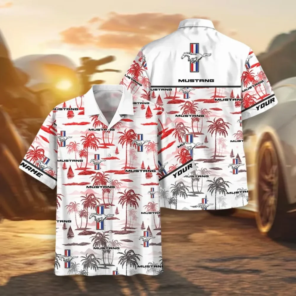 Car Hawaiian Shirt Exclusive Logo, Garage Life Button Shirt CAR205